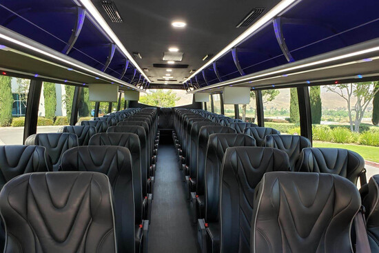 Buses with flat-screen TVs